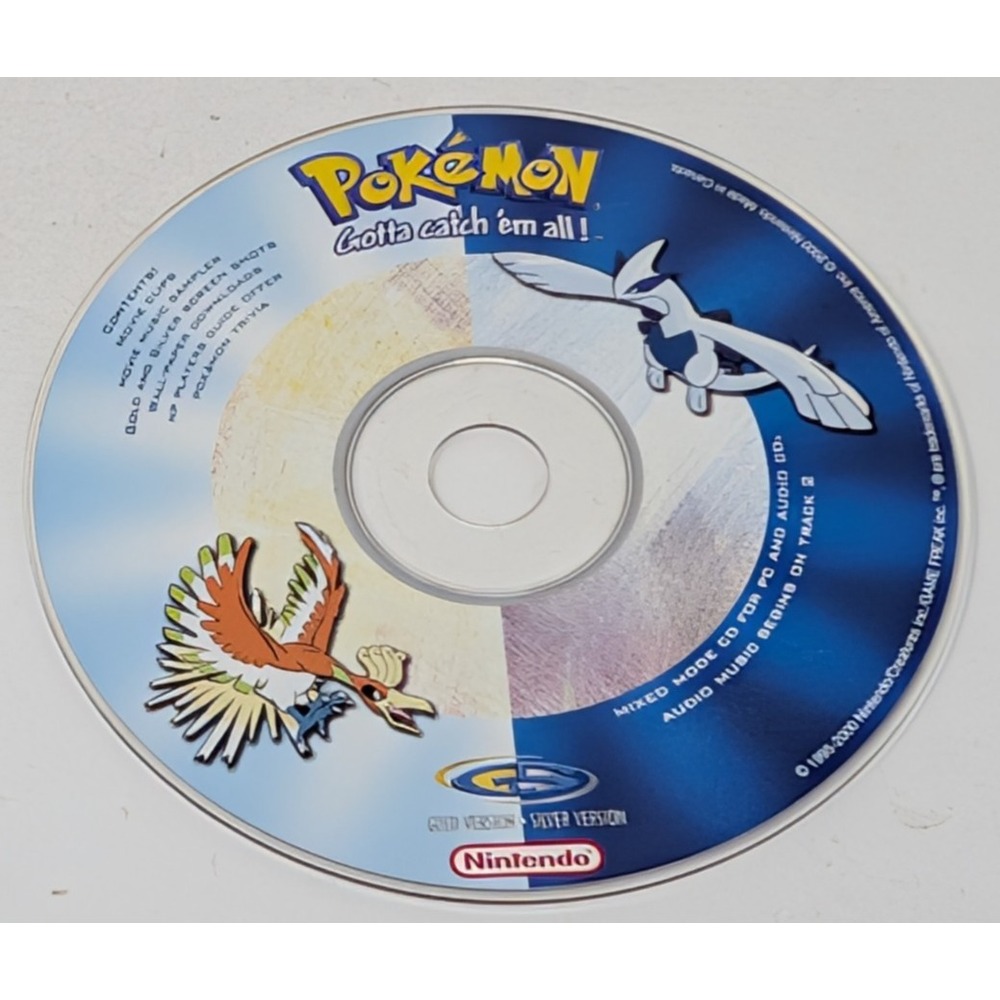 Nintendo Pokemon‎ Gold/Silver Promo Mixed Mode CD for PC 2000 Trivia